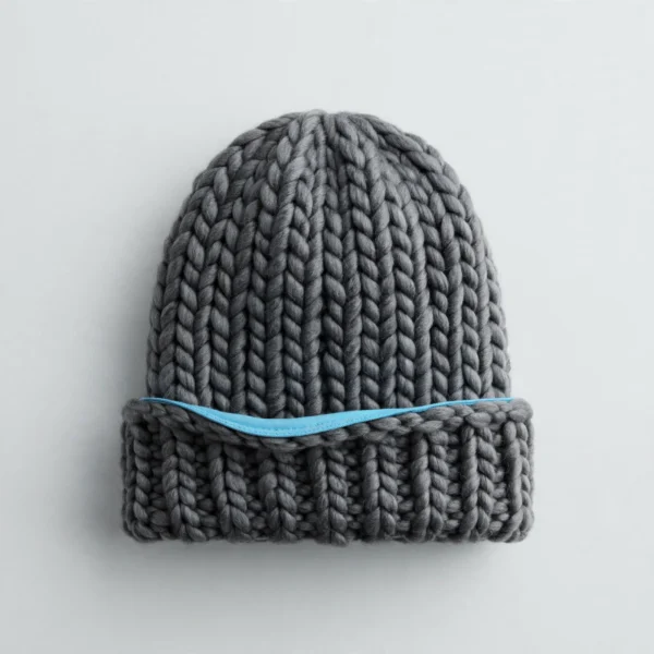 Graphite Chunky Knit Beanie