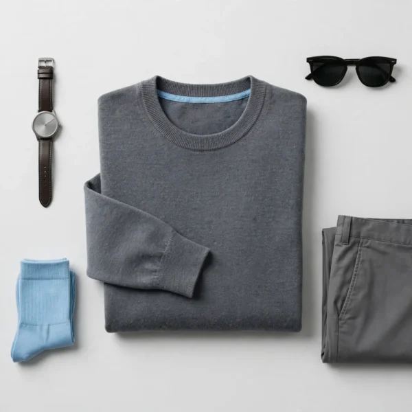 Men's Graphite Crewneck Sweater